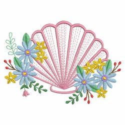 Flower Shells 03(Md) machine embroidery designs