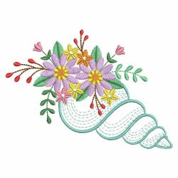 Flower Shells 08(Md) machine embroidery designs