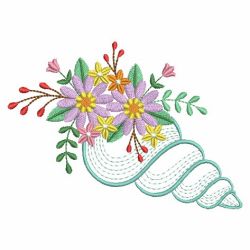 Flower Shells 08(Lg) machine embroidery designs