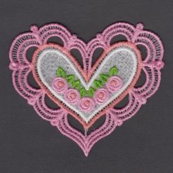 FSL Rose Heart machine embroidery designs