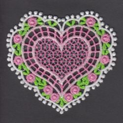 FSL Rose Heart 03 machine embroidery designs