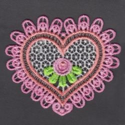 FSL Rose Heart 04 machine embroidery designs