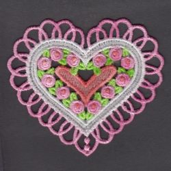 FSL Rose Heart 06 machine embroidery designs