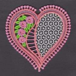 FSL Rose Heart 08 machine embroidery designs