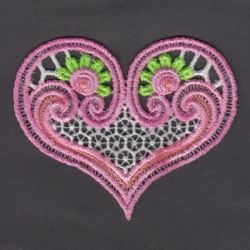 FSL Rose Heart 10 machine embroidery designs
