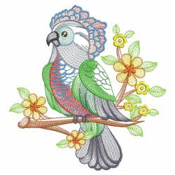 Cute Parrots 2 04(Md) machine embroidery designs