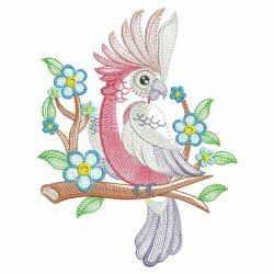 Cute Parrots 2 05(Md) machine embroidery designs