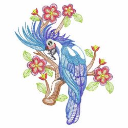 Cute Parrots 2 06(Lg) machine embroidery designs