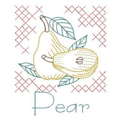Vintage Fruit 05(Md) machine embroidery designs