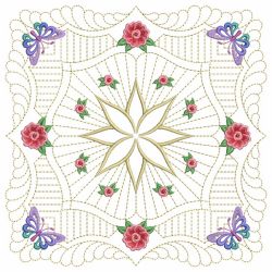 Trapunto Butterfly Feather Quilt 04(Lg) machine embroidery designs