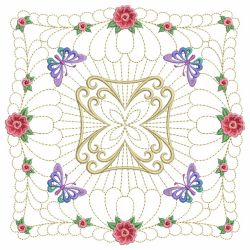 Trapunto Butterfly Feather Quilt 11(Lg) machine embroidery designs