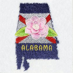 Alabama Bird And Flower 06 machine embroidery designs