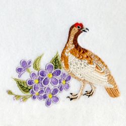 Alaska Bird And Flower 03 machine embroidery designs