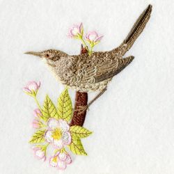 Arkansas Bird And Flower 03 machine embroidery designs