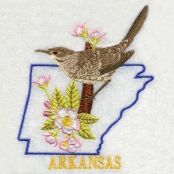 Arkansas Bird And Flower 05 machine embroidery designs