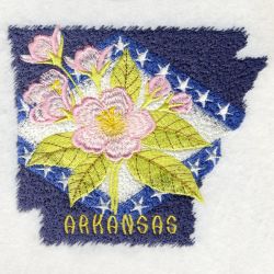Arkansas Bird And Flower 06 machine embroidery designs