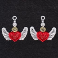 FSL Heart Earrings machine embroidery designs