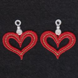 FSL Heart Earrings 03 machine embroidery designs