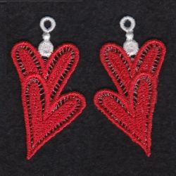 FSL Heart Earrings 04 machine embroidery designs