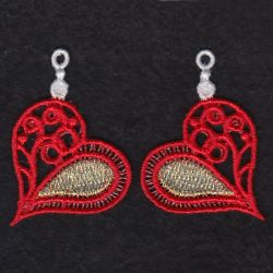 FSL Heart Earrings 05 machine embroidery designs