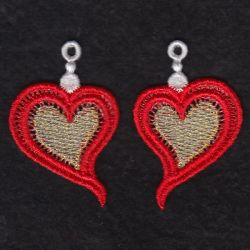 FSL Heart Earrings 07 machine embroidery designs