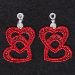 FSL Heart Earrings 08 machine embroidery designs