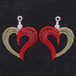 FSL Heart Earrings 10 machine embroidery designs
