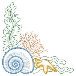 Sea Love Corner 01(Md) machine embroidery designs