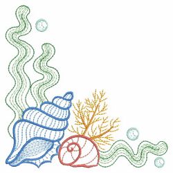 Sea Love Corner 06(Lg) machine embroidery designs