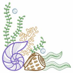 Sea Love Corner 08(Lg) machine embroidery designs