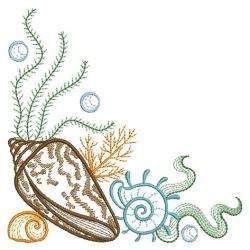 Sea Love Corner 10(Sm) machine embroidery designs