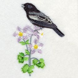 Colorado Bird And Flower 03 machine embroidery designs