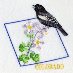 Colorado Bird And Flower 05 machine embroidery designs