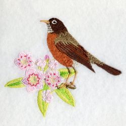 Connecticut Bird And Flower 03 machine embroidery designs
