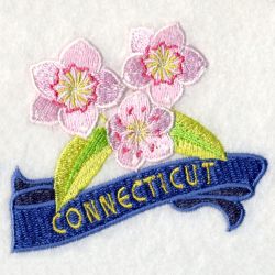 Connecticut Bird And Flower 07 machine embroidery designs
