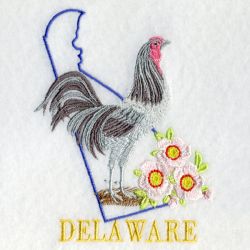 Delaware Bird And Flower 05 machine embroidery designs