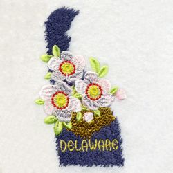 Delaware Bird And Flower 06 machine embroidery designs