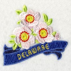 Delaware Bird And Flower 07 machine embroidery designs