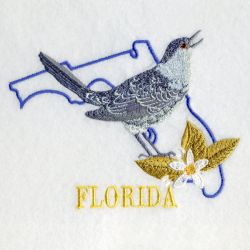 Florida Bird And Flower 05 machine embroidery designs