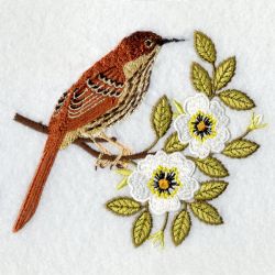Georgia Bird And Flower 03 machine embroidery designs