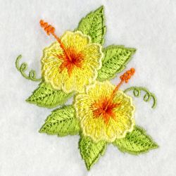 Hawaii Bird And Flower 01 machine embroidery designs