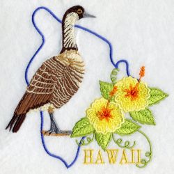 Hawaii Bird And Flower 05