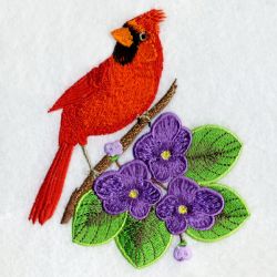 Illinois Bird And Flower 03 machine embroidery designs