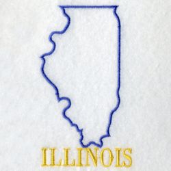 Illinois Bird And Flower 04 machine embroidery designs