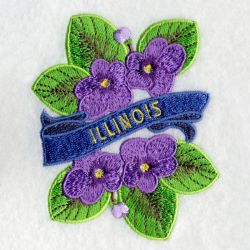 Illinois Bird And Flower 07 machine embroidery designs