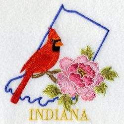 Indiana Bird And Flower 05 machine embroidery designs