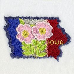 Iowa Bird And Flower 06 machine embroidery designs