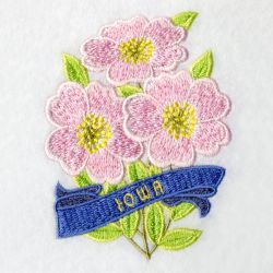 Iowa Bird And Flower 07 machine embroidery designs