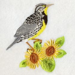 Kansas Bird And Flower 03 machine embroidery designs