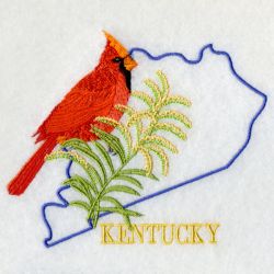 Kentucky Bird And Flower 05 machine embroidery designs